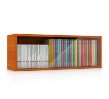 Полка книжная С-МД-КН01, цвет вишня, ШхГхВ 83х25х30 см., стеклянные дверцы