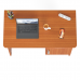 Стол письменный С-МД-1-09, цвет вишня, ШхГхВ 105х57х75 см., НЕ универсальная сборка