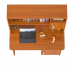 Стол письменный с надстройкой С-МД-1-09Н, цвет вишня, ШхГхВ 105х57х162 см., НЕ универсальная сборка