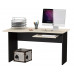 Стол письменный С-МД-1-04П, цвет венге/дуб + Панель под клавиатуру С-МД-4-03, цвет венге, ШхГхВ 130х75х74 см., универсальная сборка