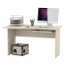 Стол письменный С-МД-1-04П, цвет дуб + Панель под клавиатуру С-МД-4-03, цвет дуб, ШхГхВ 130х75х74 см., универсальная сборка