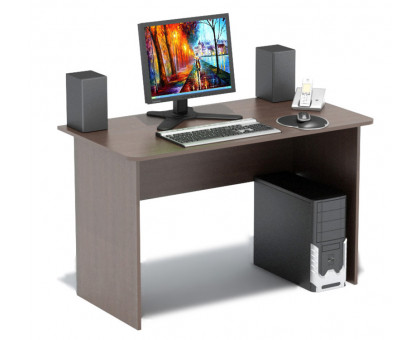 Стол компьютерный Сокол СПМ-02(СПМ-02.1), цвет дуб венге, ШхГхВ 120х60х74 см., письменный стол