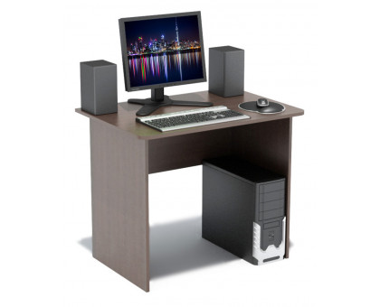Стол компьютерный Сокол СПМ-01(СПМ-01.1), цвет дуб венге, ШхГхВ 90х60х74 см., письменный стол, код СПм01 В