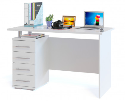 Стол компьютерный Сокол КСТ-106-1, цвет белый, ШхГхВ 120х60х75 см.